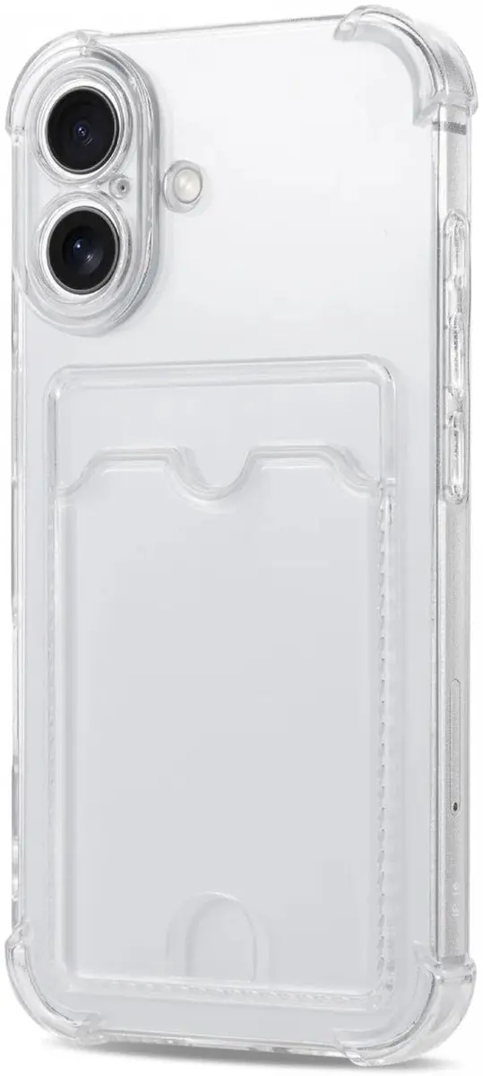 Selected Transparant Hoesje iPhone 16 Plus - Pasjeshouder