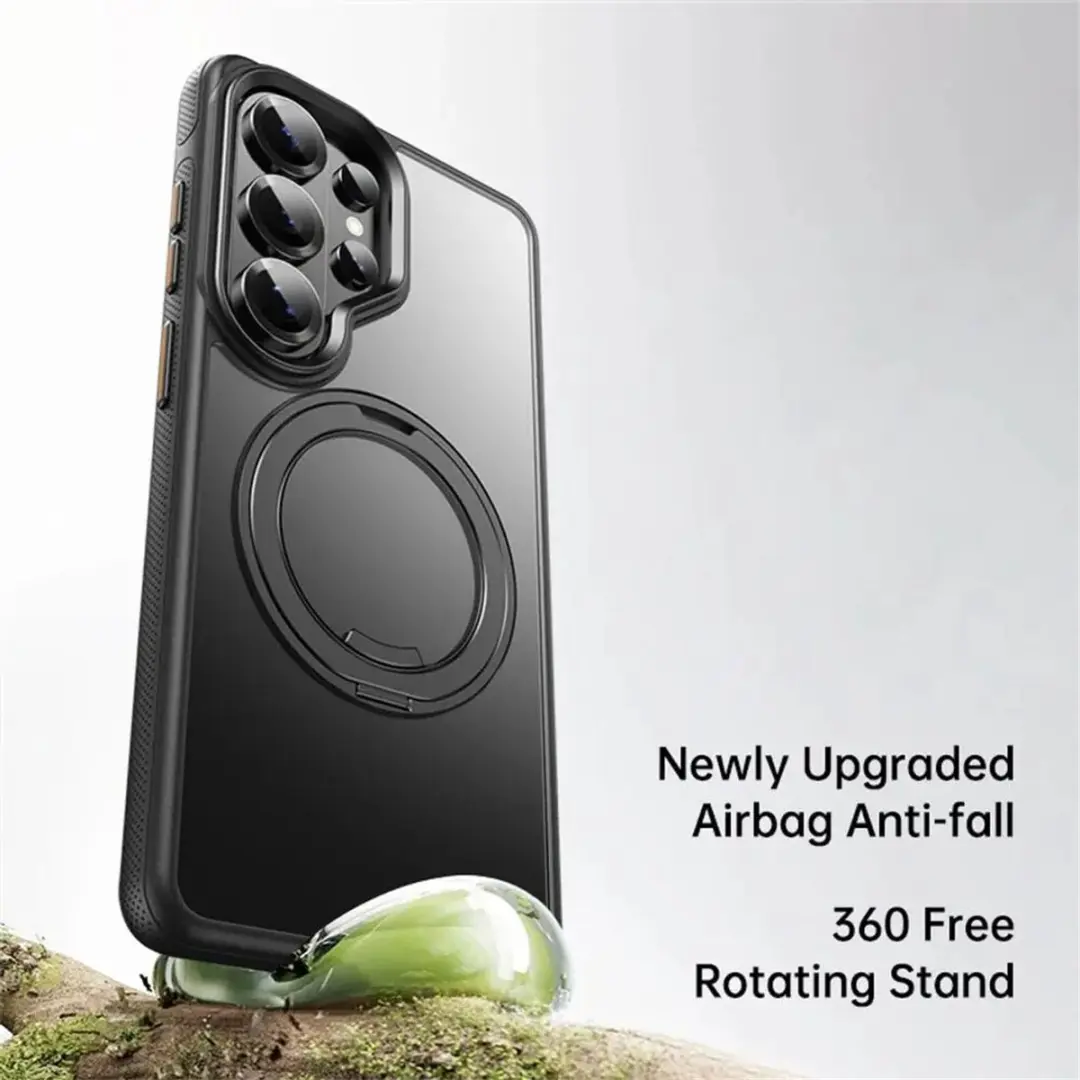 Selected Premium Hoesje Samsung Galaxy S26 Ultra MagSafe Kickstand - Zwart