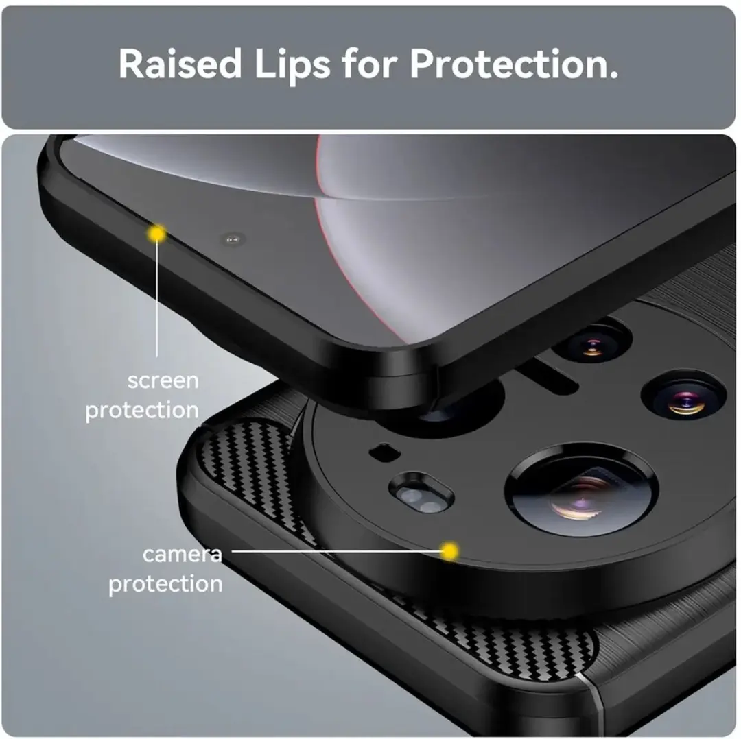 Selected TPU Hoesje Xiaomi 17 Ultra - Zwart