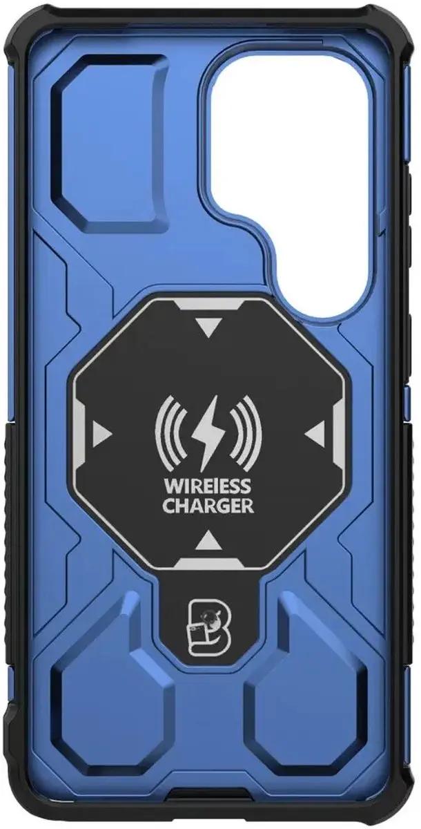 Selected Hoesje Samsung Galaxy S26 Ultra MagSafe Blauw - 360° Draaibare Stand