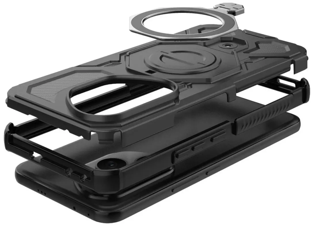 Selected Hoesje Honor 400 Pro MagSafe Kickstand Ring - Zwart