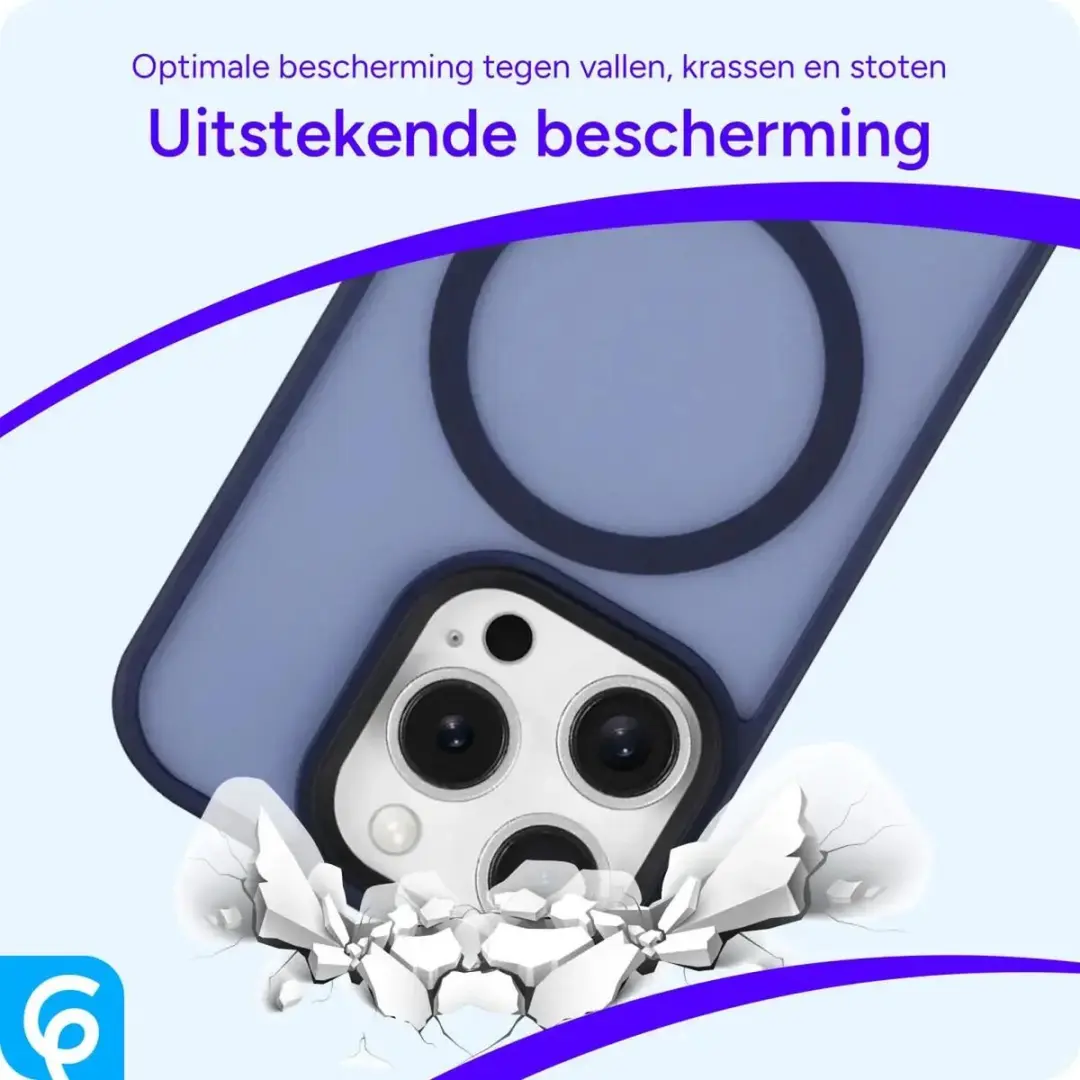 Selected by GSMpunt iPhone 16 Pro Hoesje - Blauw - MagSafe