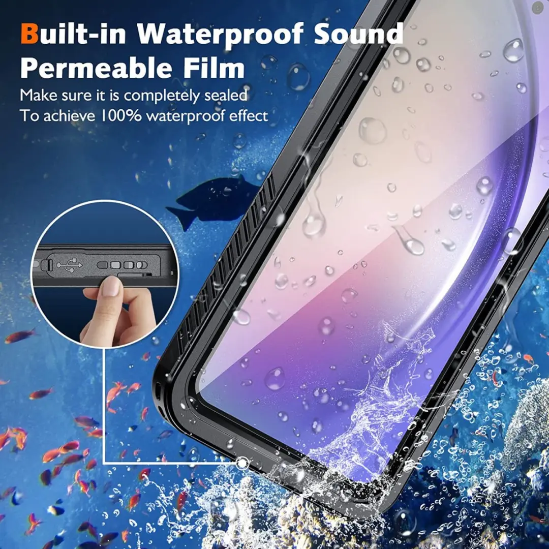 Selected SBG Outdoor Case Waterdicht voor Samsung Galaxy A54 - IP68 - Zwart/Transparant