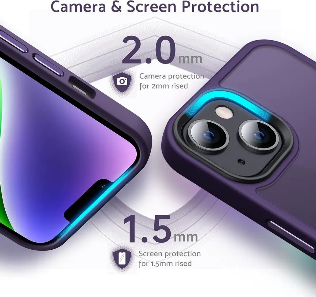 Selected Hoesje iPhone 14 Pro Paars - Matte Back Cover