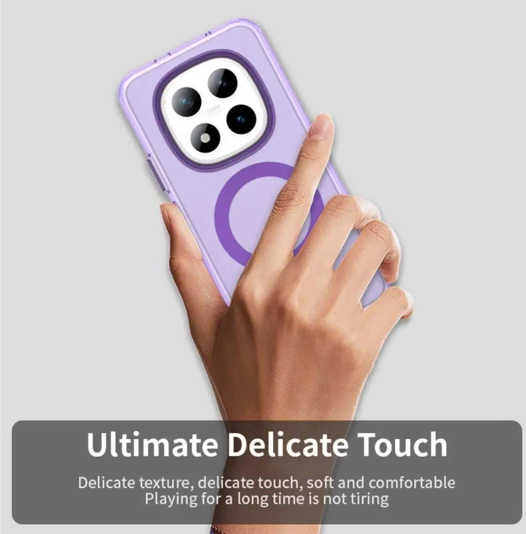 Selected MagSafe Hoesje Xiaomi Redmi Note 15 Pro - Paars & Transparant - afbeelding 6 van 6