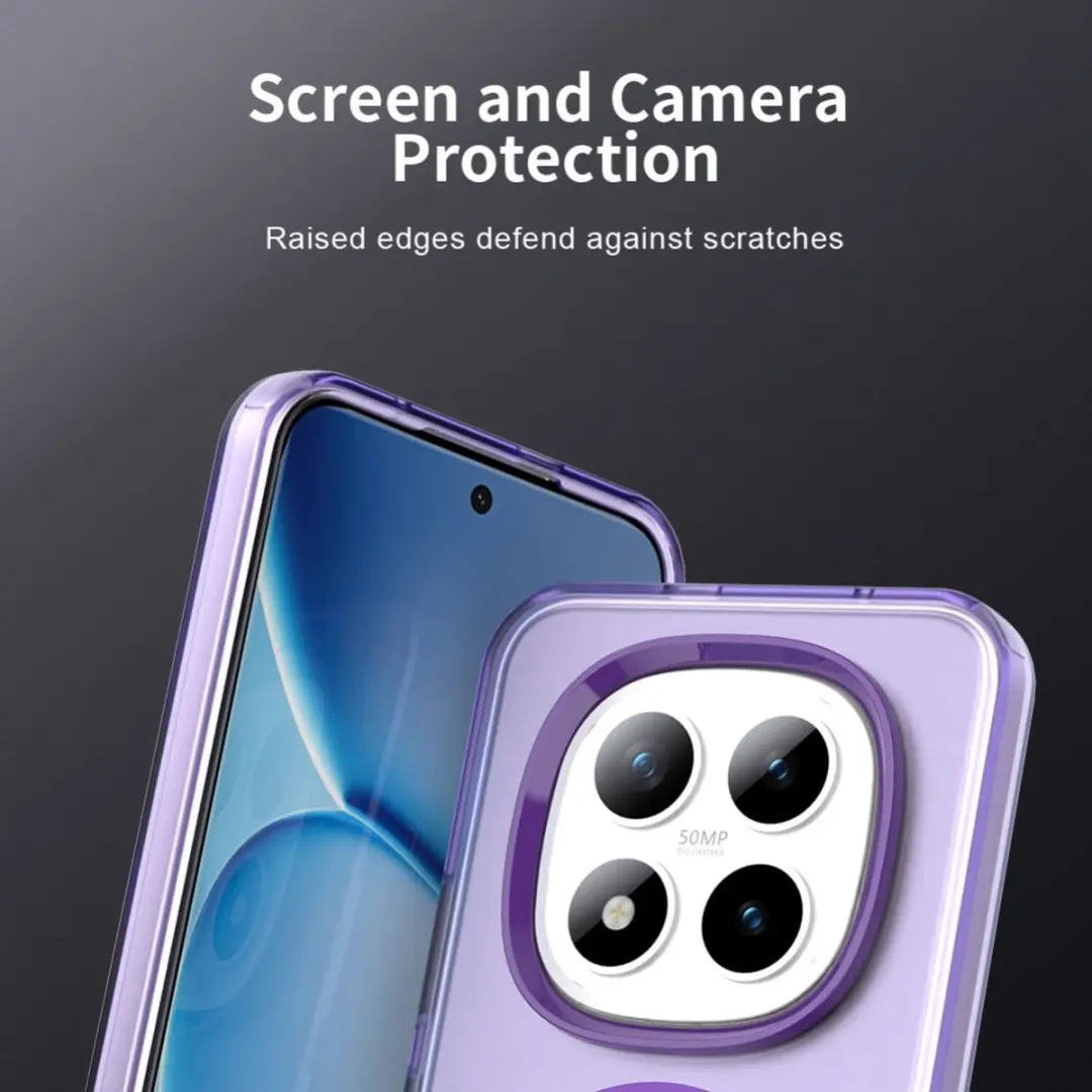 Selected MagSafe Hoesje Xiaomi Redmi Note 15 Pro - Paars & Transparant
