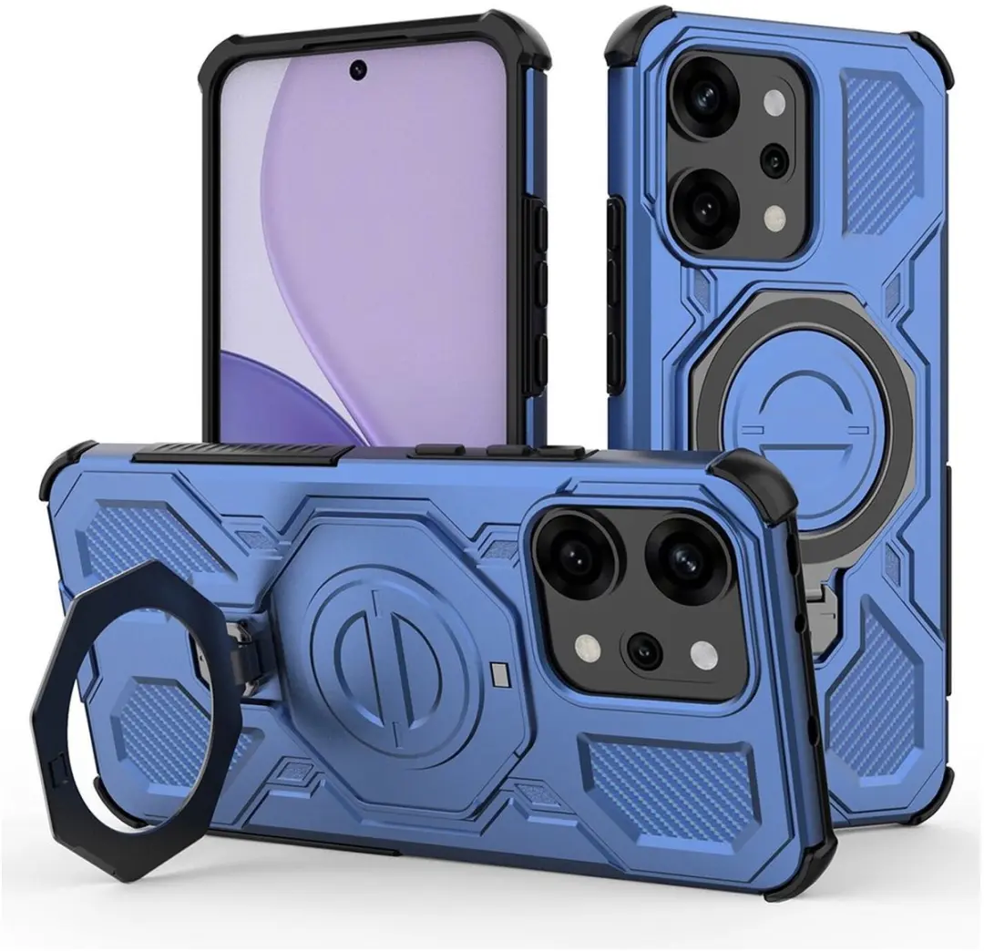 Selected Hoesje Oppo Reno 14 Pro MagSafe Blauw - 360° Draaibaar
