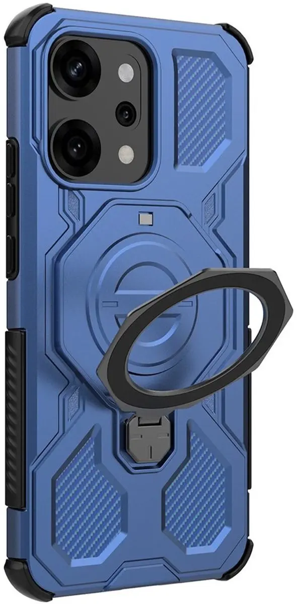 Selected Hoesje Oppo Reno 14 Pro MagSafe Blauw - 360° Draaibaar