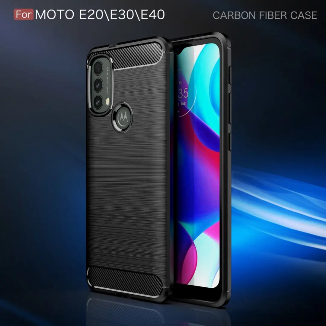 Motorola Moto E20/E30/E40 Hoesje - Blauw - afbeelding 6 van 6
