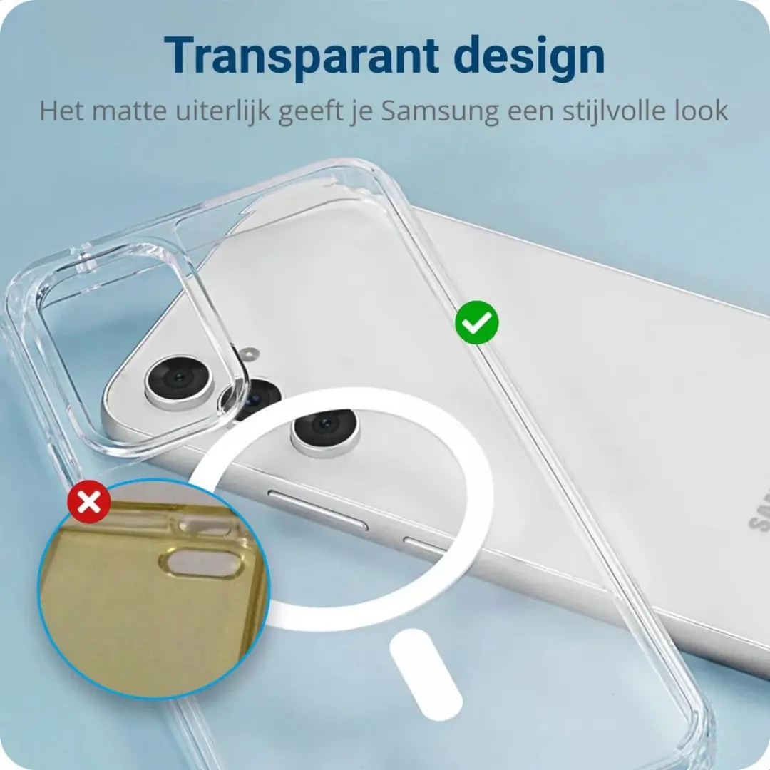 Selected Hoesje Samsung Galaxy A54 MagSafe Transparant