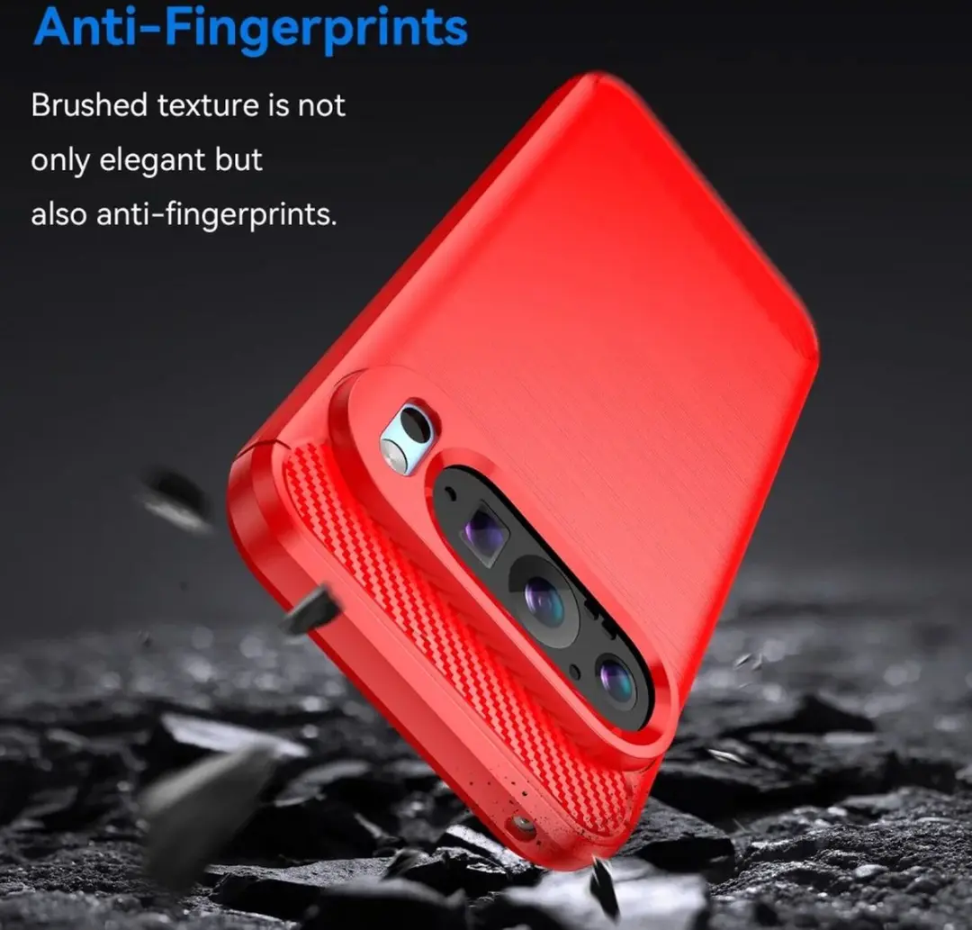 Selected TPU Hoesje Google Pixel 9/9 Pro - Rood