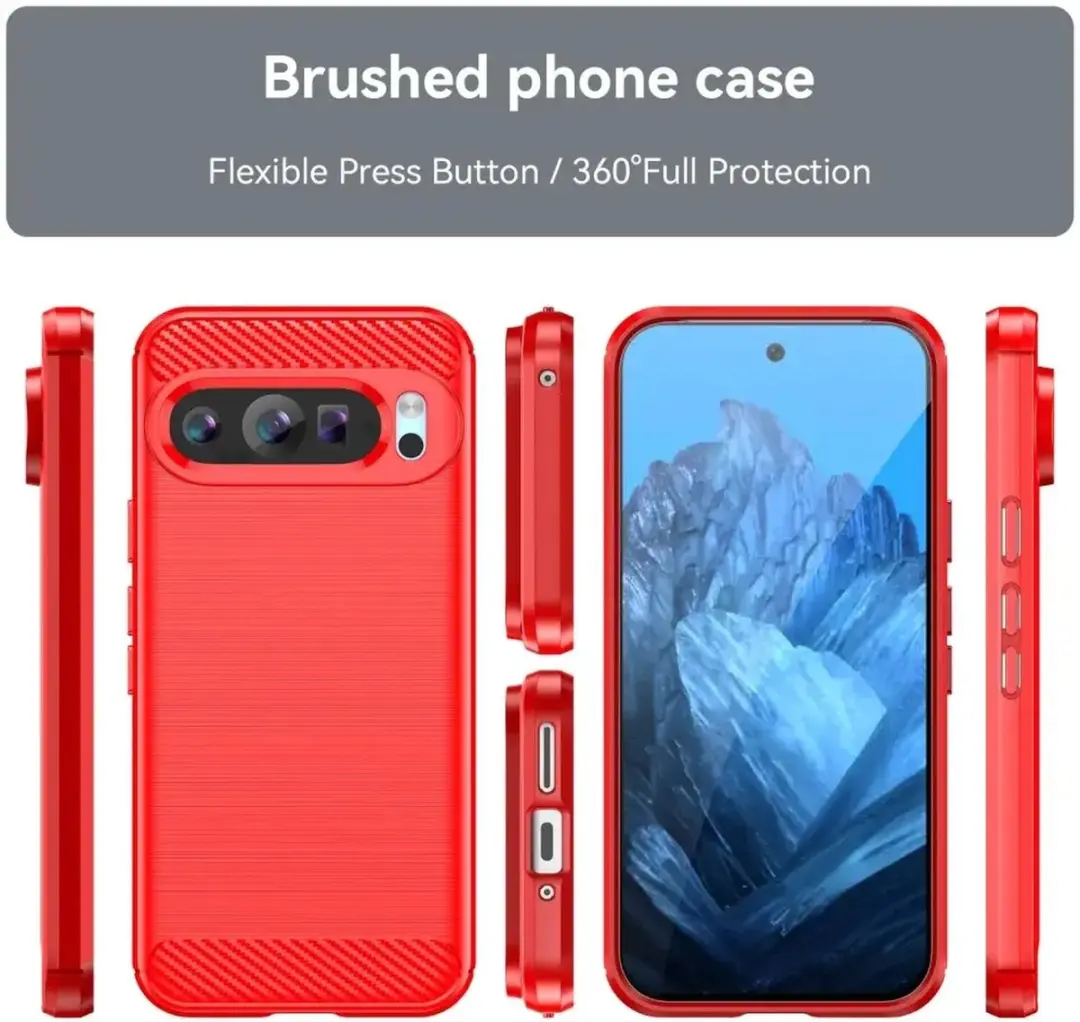 Selected TPU Hoesje Google Pixel 9/9 Pro - Rood