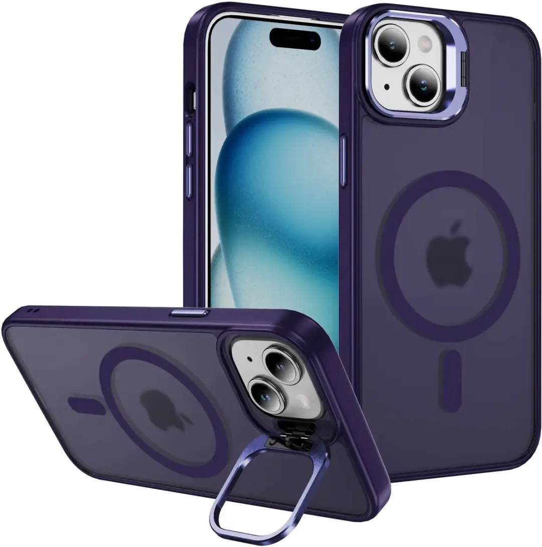 Selected Hoesje iPhone 15 MagSafe Paars