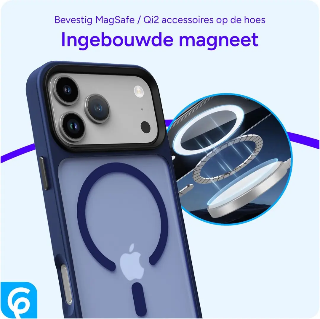 Selected iPhone 17 Pro Hoesje MagSafe Mat - Donkerblauw
