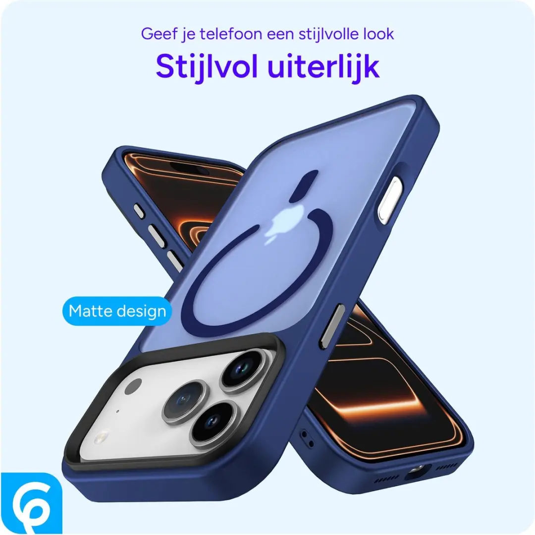 Selected iPhone 17 Pro Hoesje MagSafe Mat - Donkerblauw