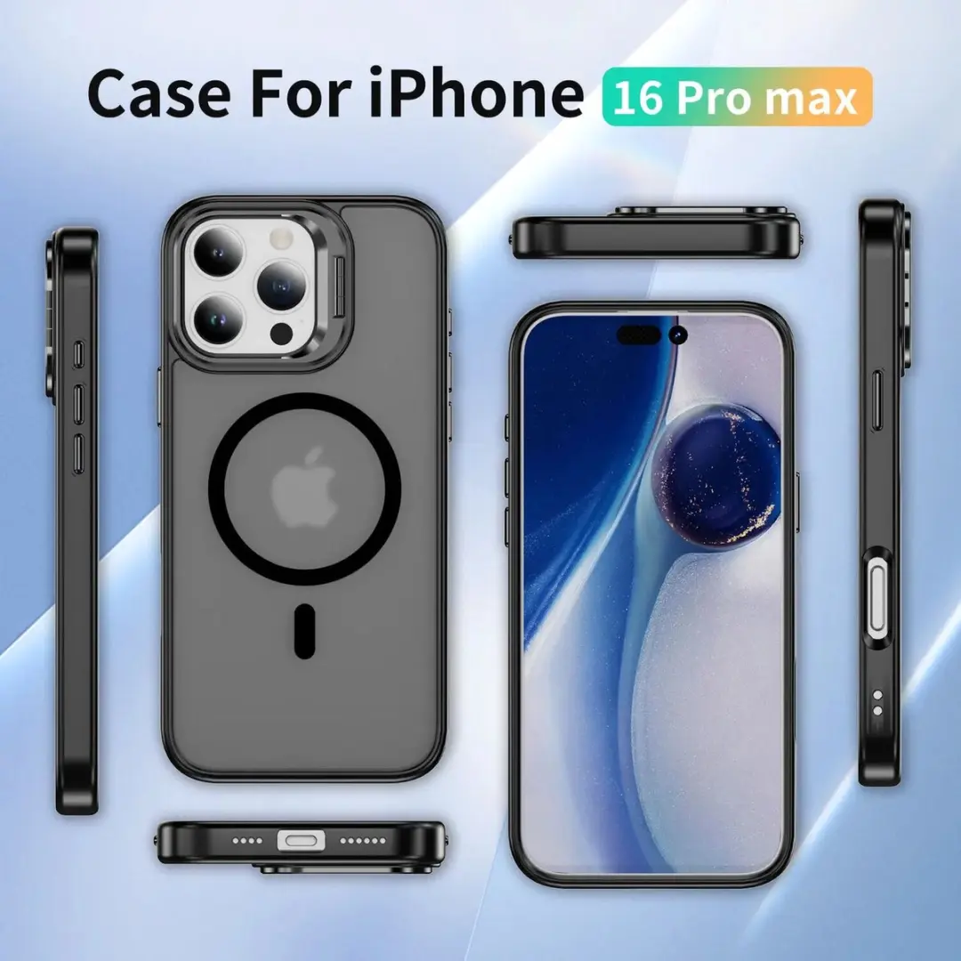 Selected by GSMpunt.nl iPhone 16 Pro Max Hoesje - MagSafe & Qi2 - Zwart