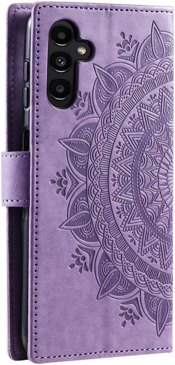Selected Mandala Book Case Samsung Galaxy A56 - Hoesje Paars