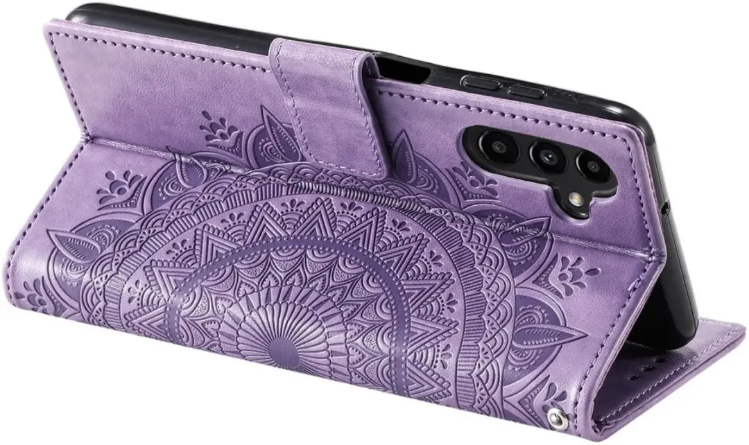 Selected Mandala Book Case Samsung Galaxy A56 - Hoesje Paars