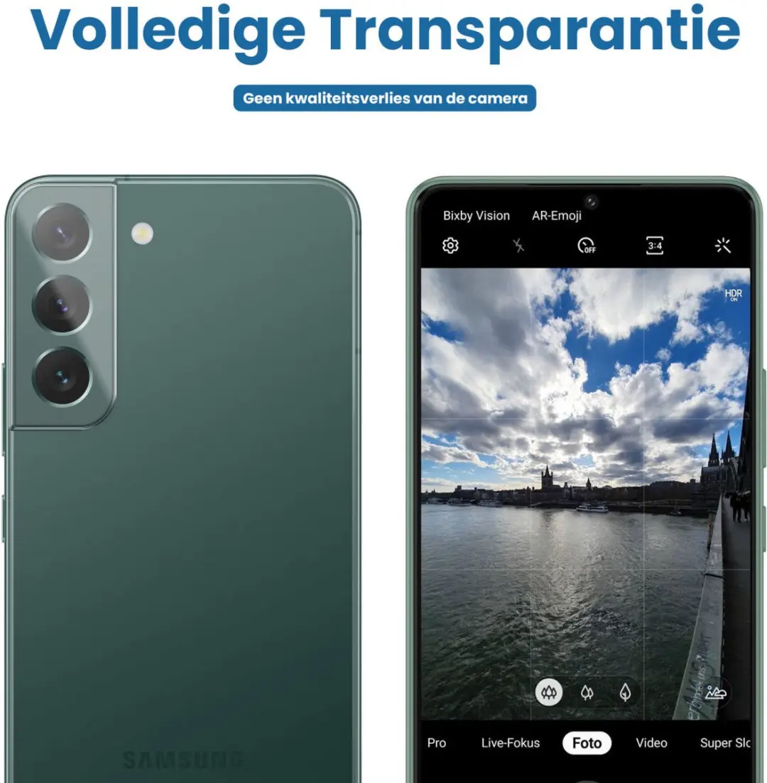 Samsung Galaxy S22/S22+ Camera Lens Protector - Transparant
