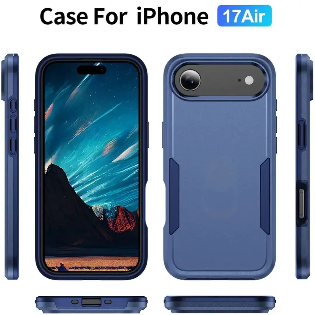 Selected Back Cover iPhone Air Rugged Hoesje - Blauw