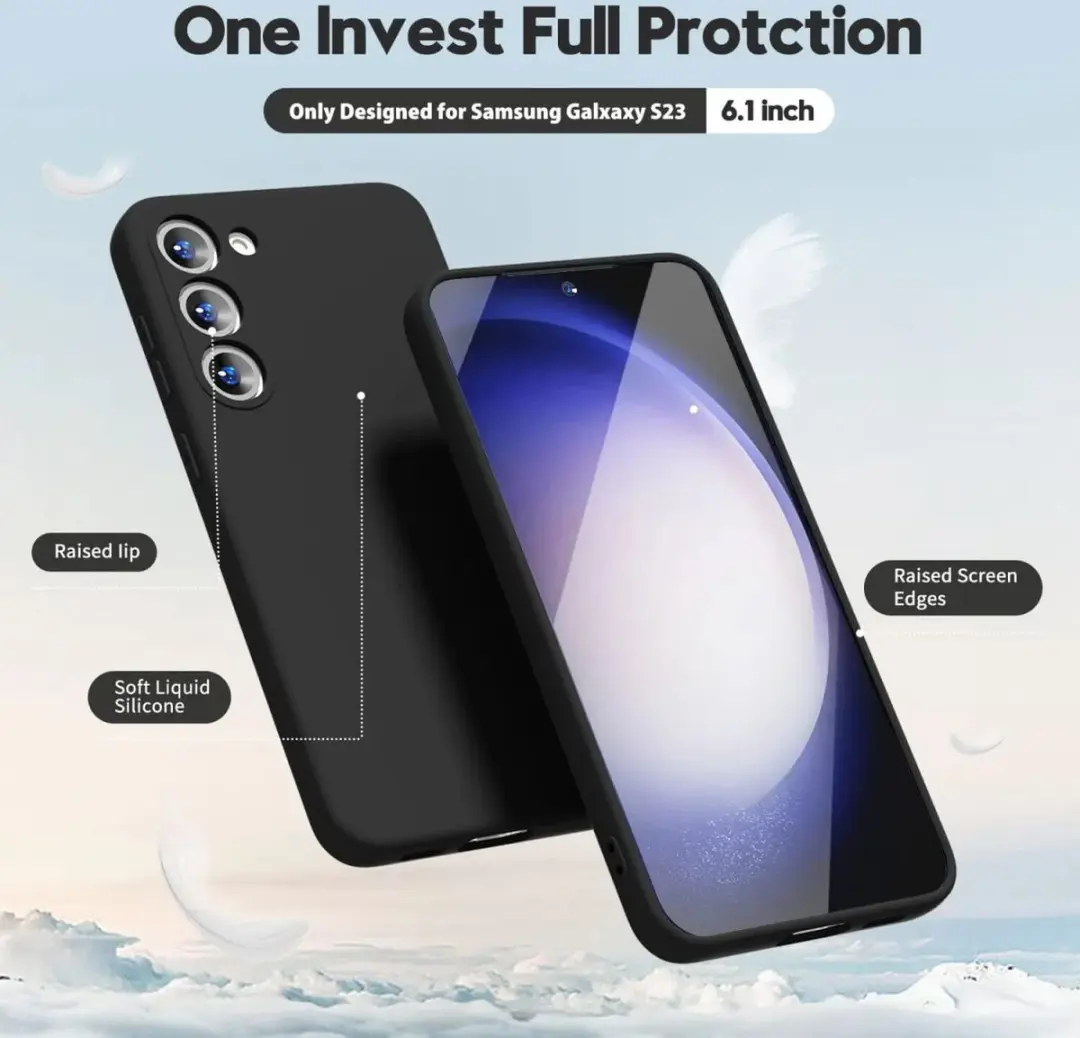 Selected Hoesje Samsung Galaxy S23 Back Cover - Zwart - afbeelding 2 van 6