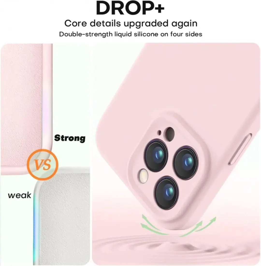 Selected by GSMpunt Apple iPhone 15 Pro Hoesje Roze - Dun Siliconen