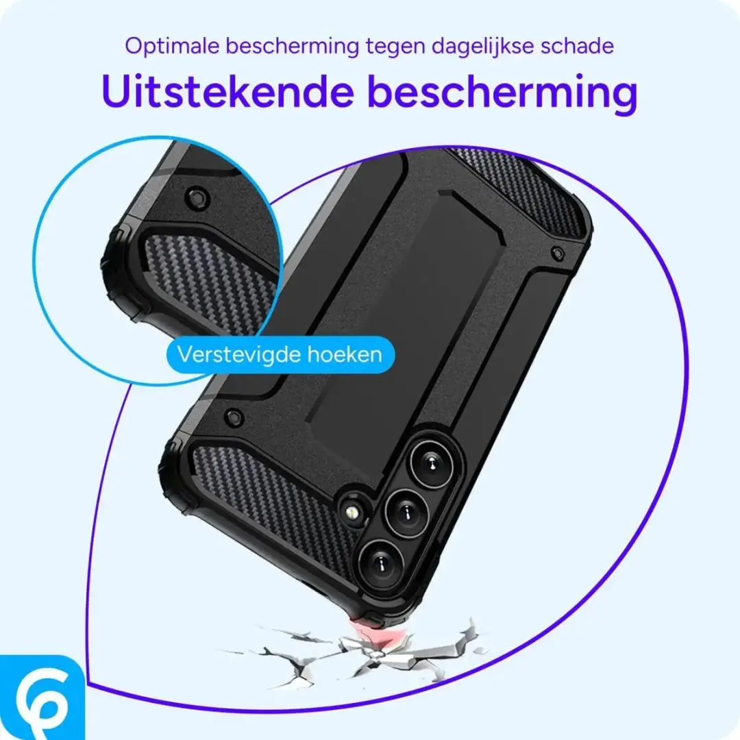 Selected by GSMpunt Samsung Galaxy S25 Hoesje - Schokbestendig Zwart