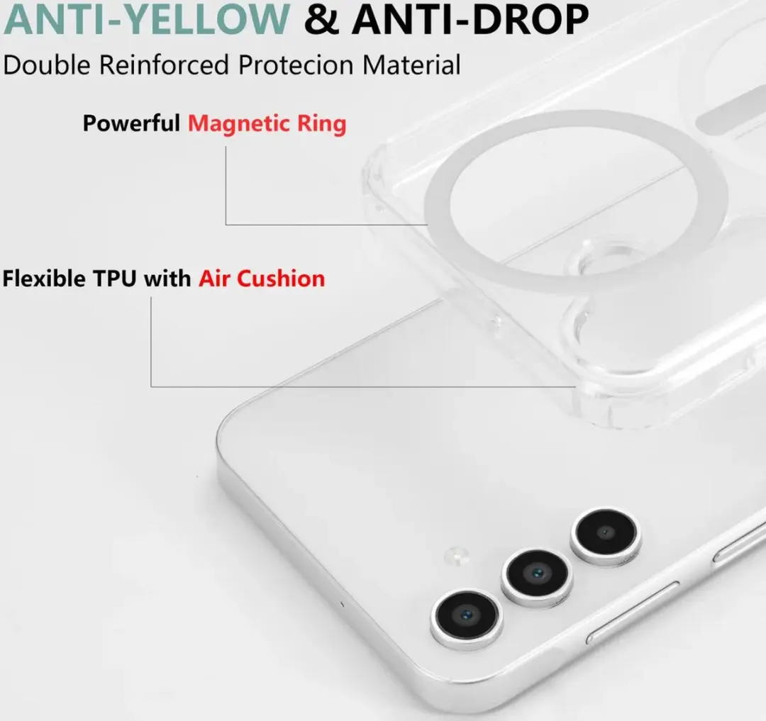 Selected Hoesje Samsung Galaxy A16 MagSafe Transparant