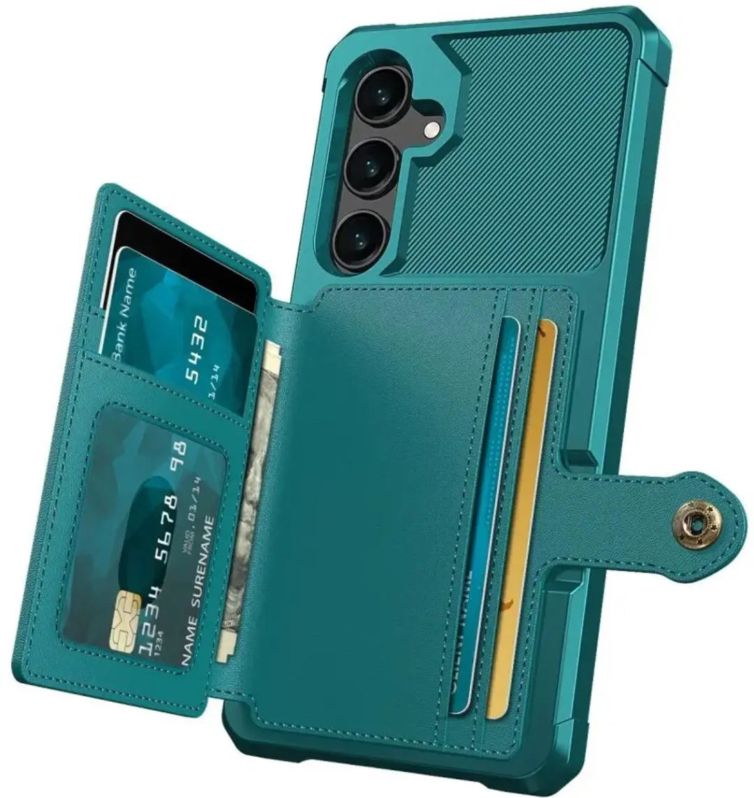 Selected Portemonnee Hoesje Samsung Galaxy S24 Plus - Groen - afbeelding 6 van 6