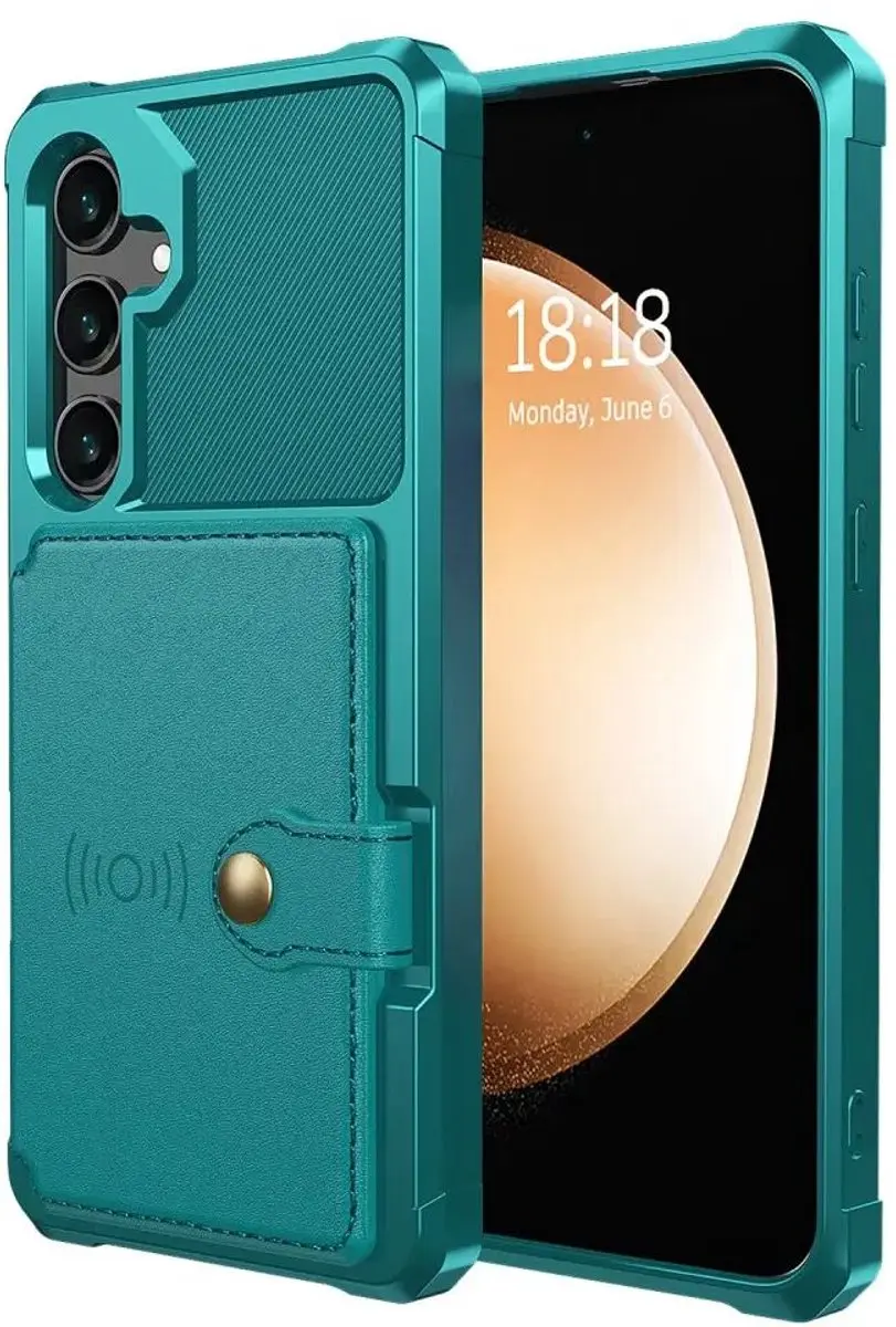 Selected Portemonnee Hoesje Samsung Galaxy S24 Plus - Groen