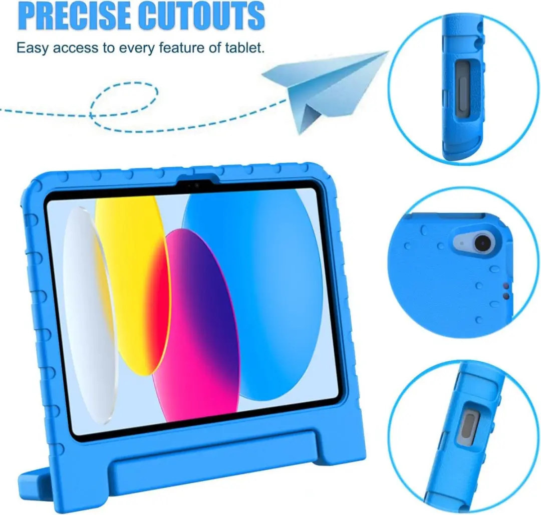 Selected Kinder Tablethoes Blauw - Apple iPad 10/11 (2022/2025) - Shockproof
