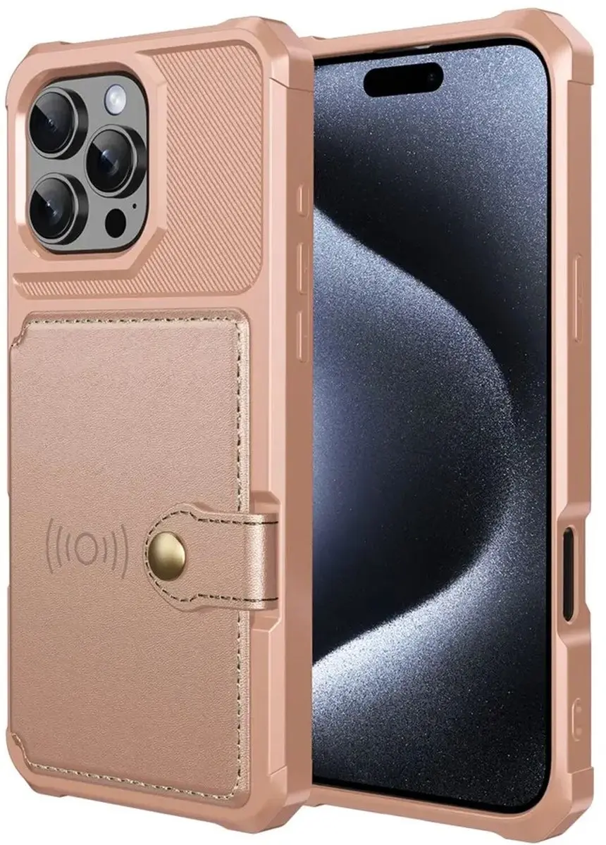 Selected Portemonnee Hoesje iPhone 16 Pro Max - Roze - afbeelding 6 van 6