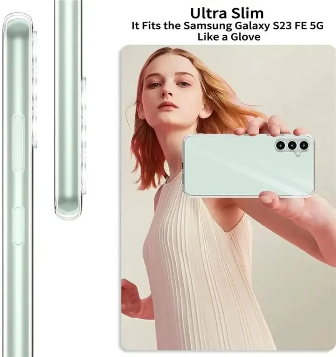 Selected Transparant TPU Hoesje Samsung Galaxy S23 FE