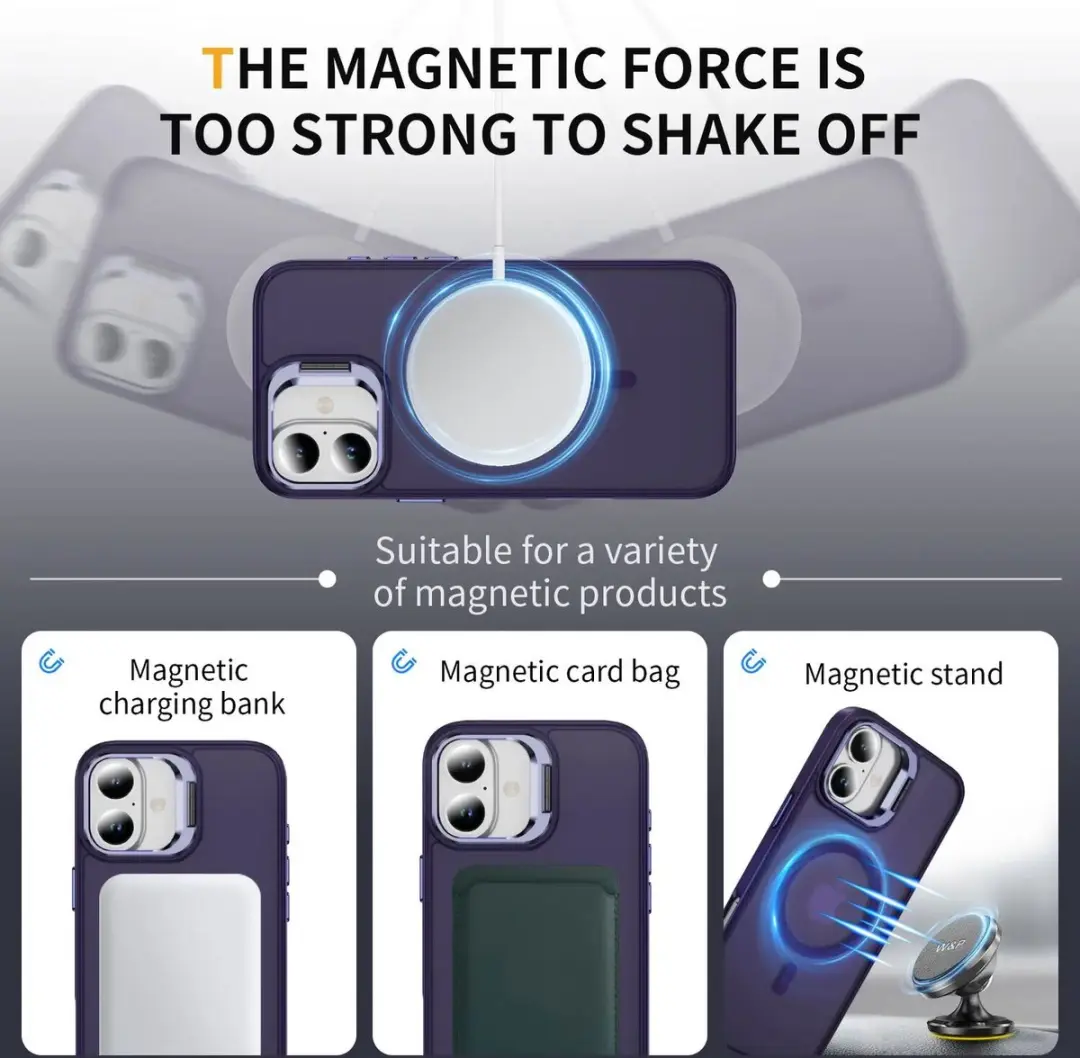 Selected Hoesje iPhone 16 Plus - MagSafe & Qi2 - Paars