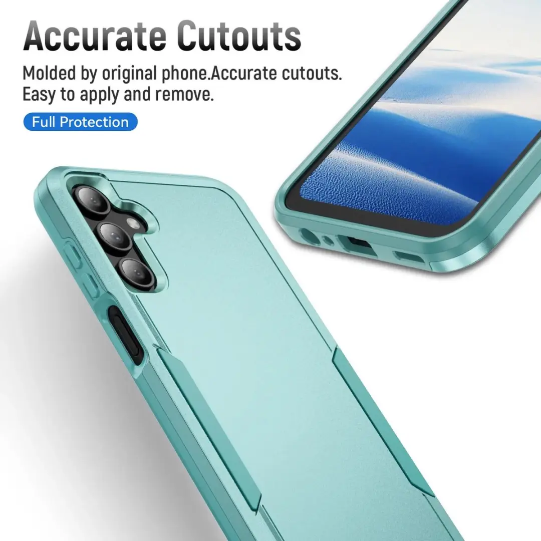 Selected Back Cover Rugged Hoesje Samsung Galaxy A15 - Groen