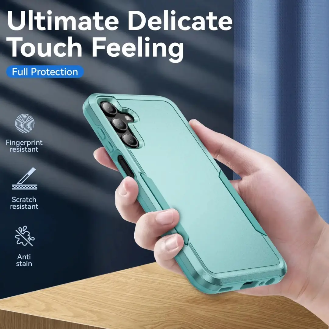 Selected Back Cover Rugged Hoesje Samsung Galaxy A15 - Groen
