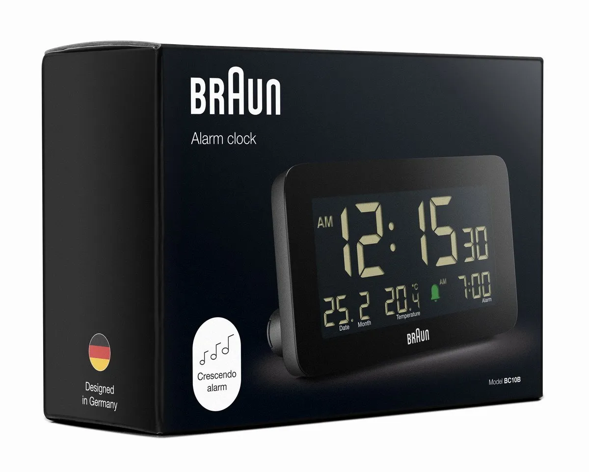 Braun BC10B Digitaal Wekker - Zwart - afbeelding 6 van 6