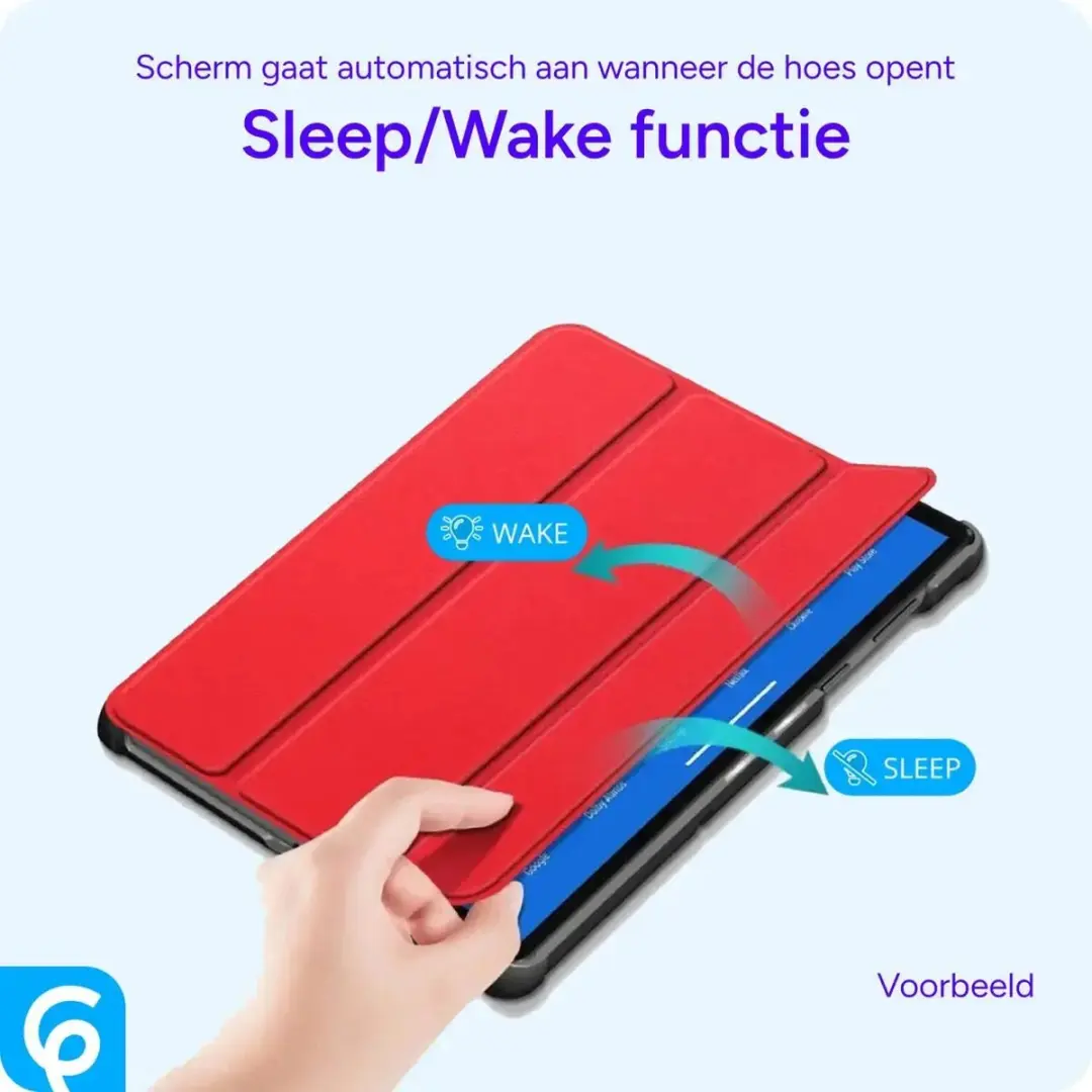 Samsung Galaxy Tab A11 Tri-Fold Hoes - Rood