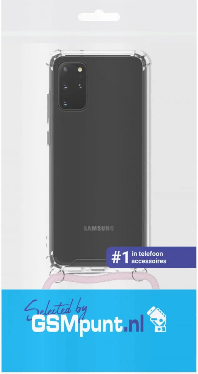 Selected Hoesje Samsung Galaxy S20 Roze Goud - met Koord