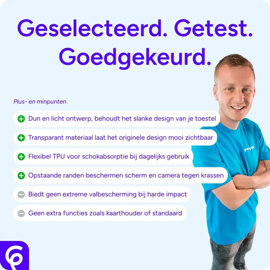 Selected Transparant TPU Hoesje Samsung Galaxy S25 Edge