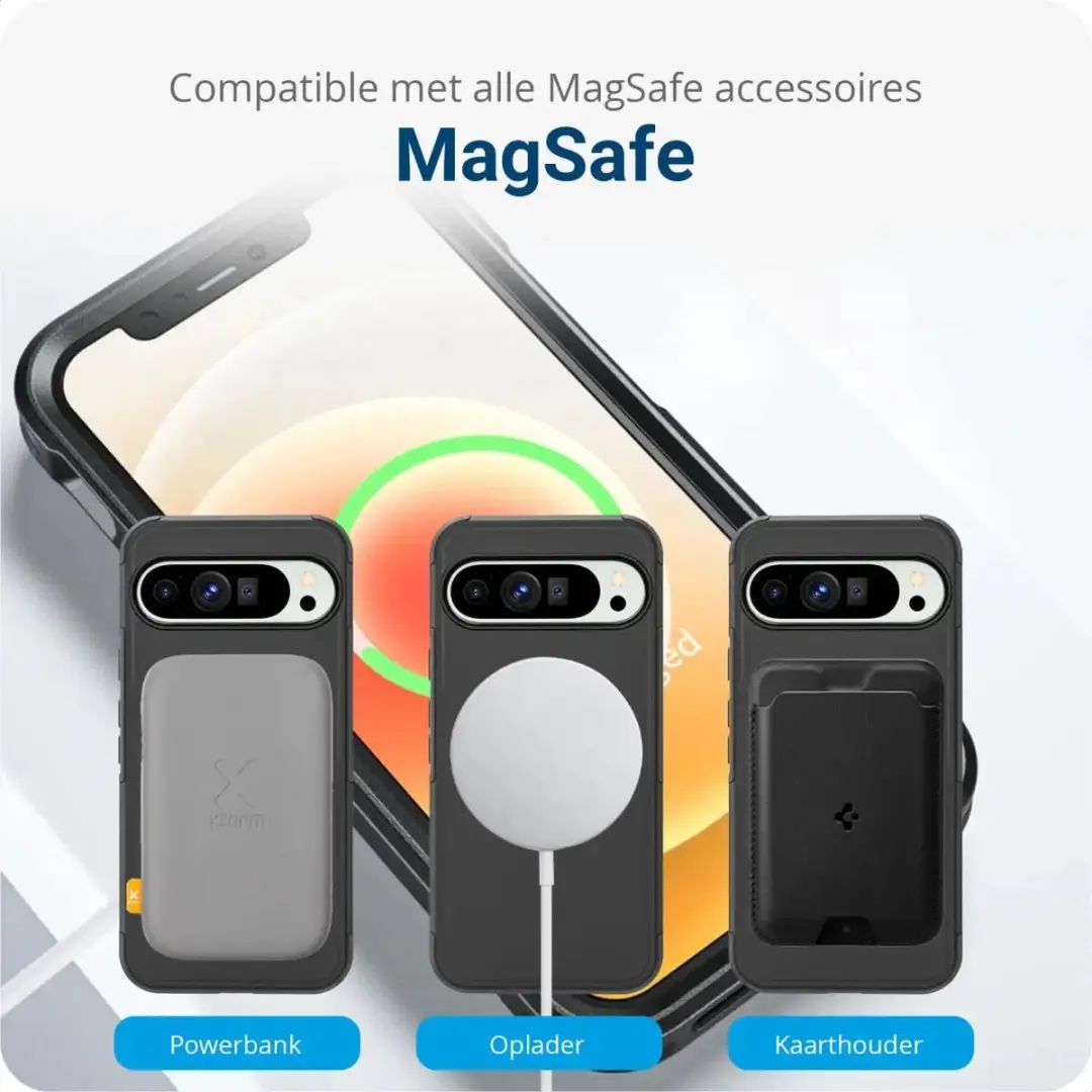Selected by GSMpunt.nl Hoesje Google Pixel 9 Pro XL - MagSafe Zwart