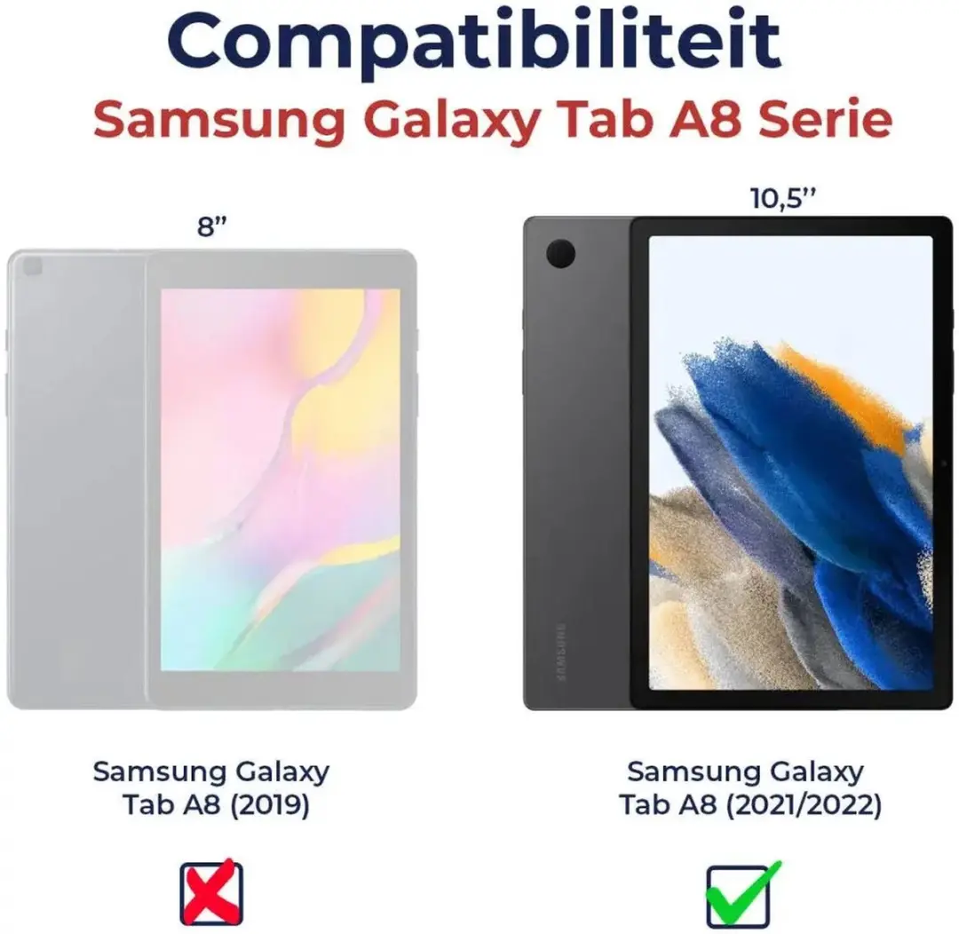 Selected Hoes Samsung Galaxy Tab A8 2021 - Blauw
