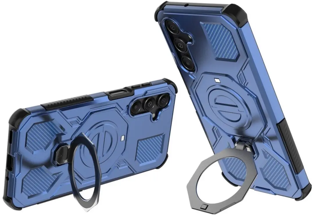 Selected Hoesje Samsung Galaxy A16 MagSafe Blauw - 360° Draaibare Stand