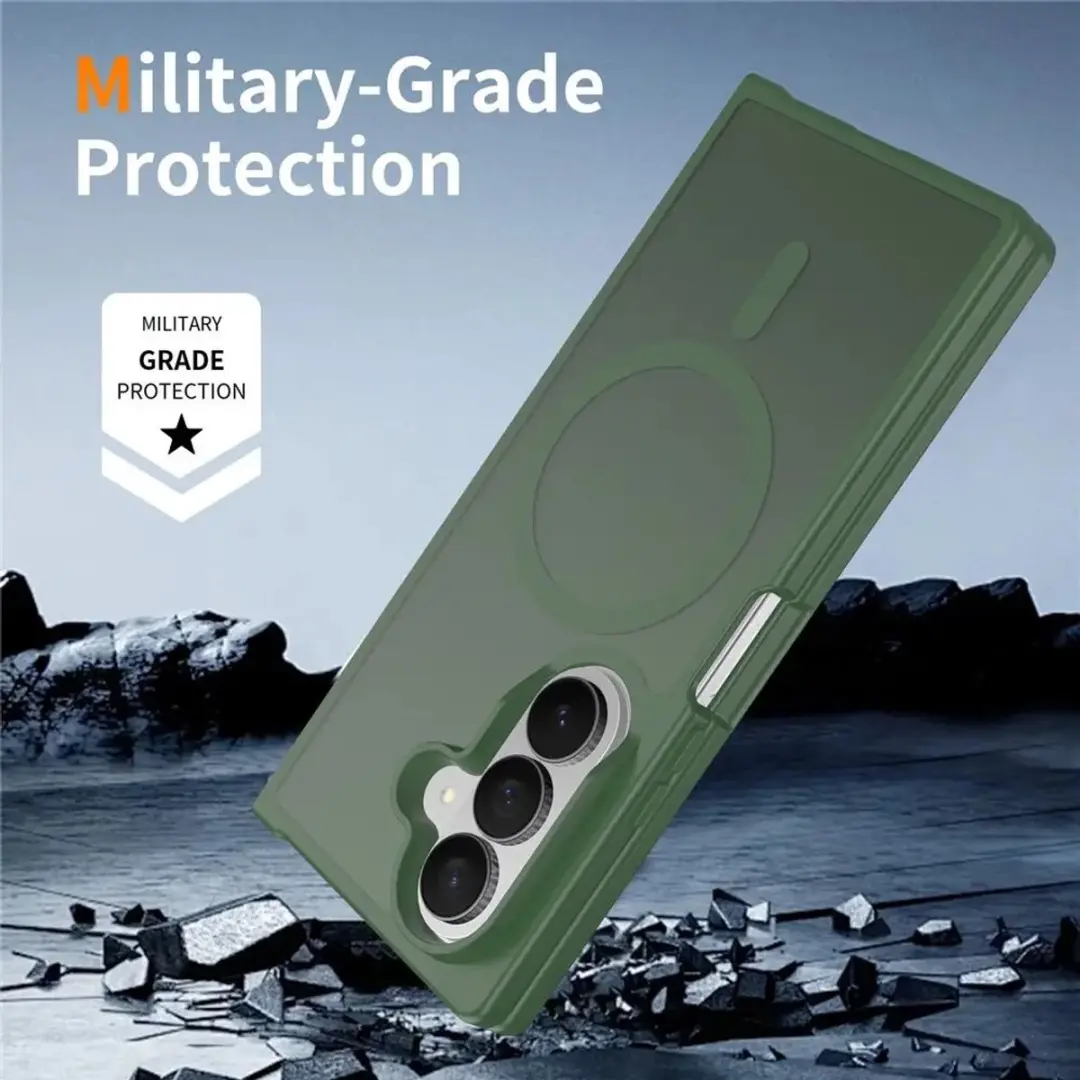 Selected by GSMpunt Samsung Galaxy Z Fold8 Ultra Hybrid Hoes Groen - MagSafe
