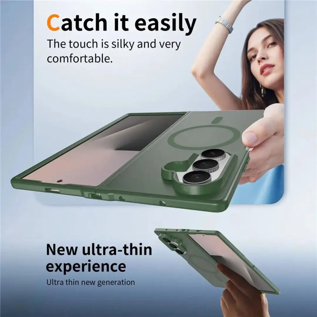 Selected by GSMpunt Samsung Galaxy Z Fold8 Ultra Hybrid Hoes Groen - MagSafe - afbeelding 6 van 6