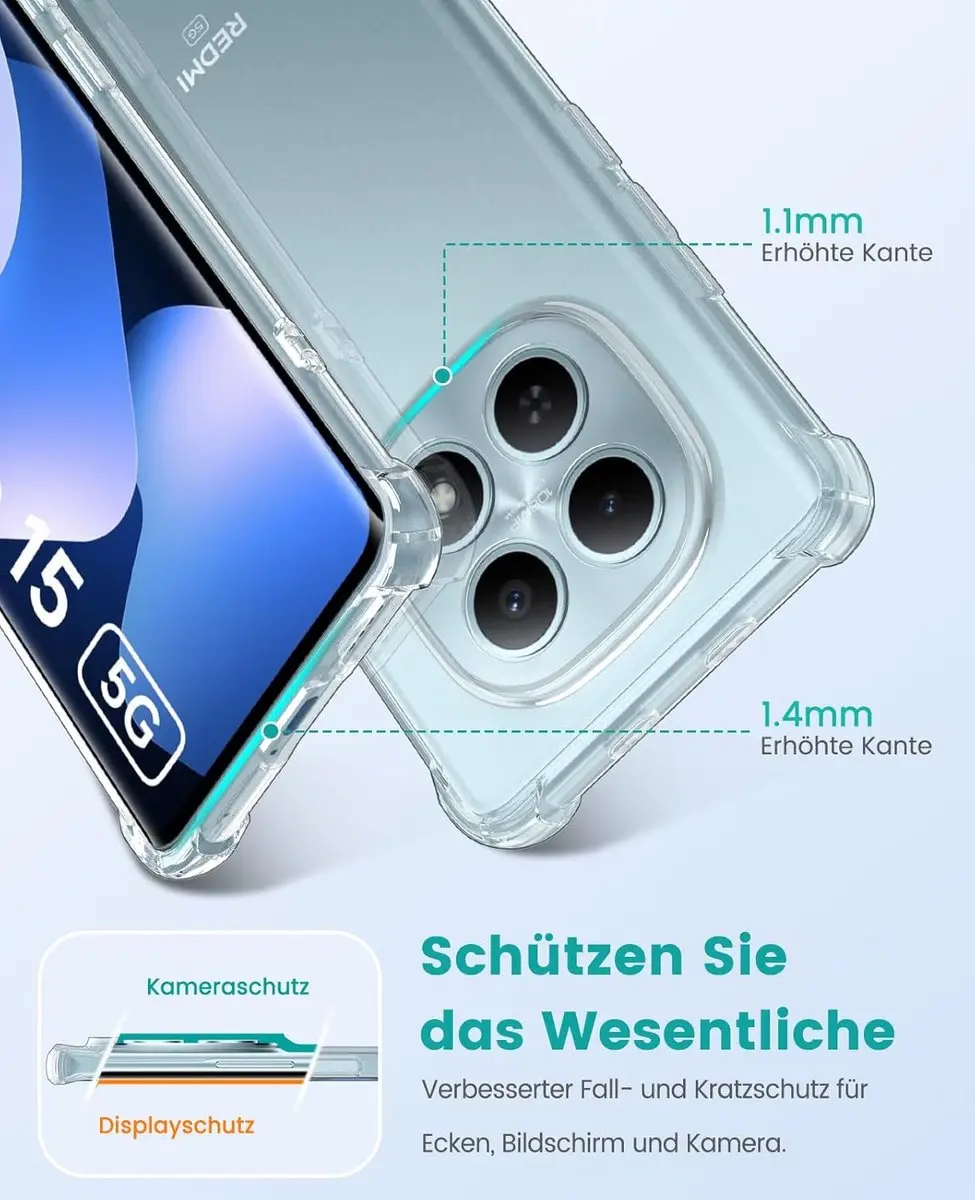 Selected Transparant Hoesje Xiaomi Redmi Note 15 5G - Schokbestendig
