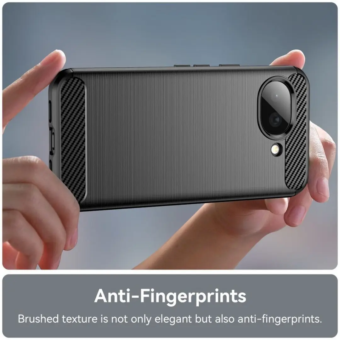 Selected Geborsteld TPU Hoesje Google Pixel 10a - Zwart - afbeelding 6 van 6
