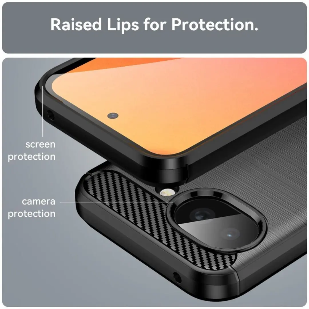 Selected Geborsteld TPU Hoesje Google Pixel 10a - Zwart