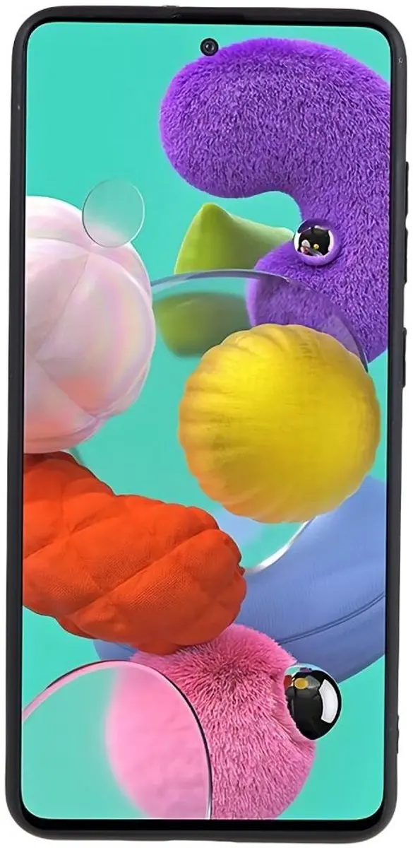 Selected Dun TPU Hoesje Samsung Galaxy A51 - Zwart