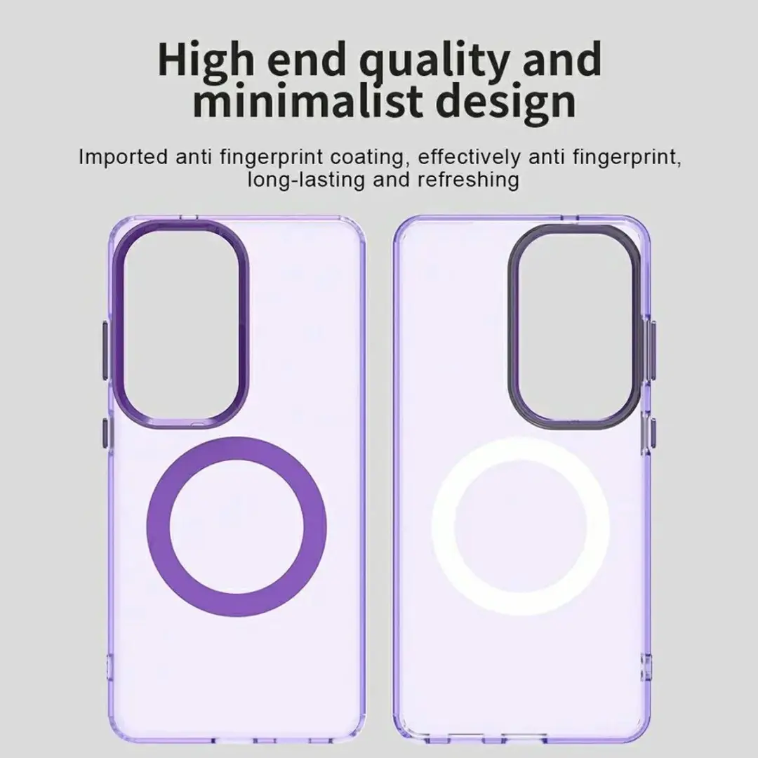Selected MagSafe Backcover Samsung Galaxy S26 Ultra - Paars & Transparant